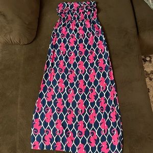 Strapless maxi dress, size small